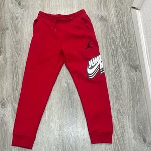 Jordan Kids Red Jumpman Joggers